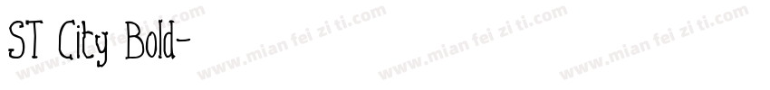 ST City Bold字体转换